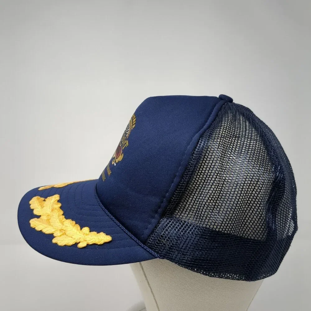 Riverboat Casino Snapback Rope Trucker Hat Blue One Size Mesh Back